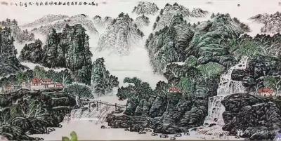 马培童收藏-对话董其昌山水画，潘玮萱评马培童（52）
  明代后期，以董其昌为代表的松江派【图5】
