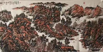 马培童收藏-对话董其昌山水画，潘玮萱评马培童（52）
  明代后期，以董其昌为代表的松江派【图6】