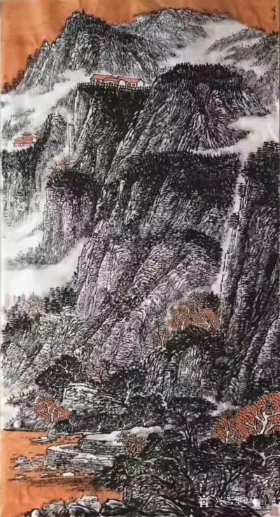 马培童收藏-对话蓝瑛画山水画，潘玮萱评马培童（53）
  蓝瑛，浙江杭州人，擅画山水、花卉【图3】