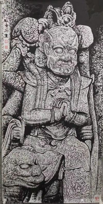 马培童日记-《唐帝陵写生》马培童焦墨画感悟笔记-童心写历（121） 
   我陕西到关中十【图3】