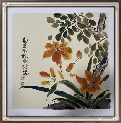 梅丽琼日记-梅丽琼国画花鸟画作品欣赏，辛丑年作品。（附装裱效果图）【图5】