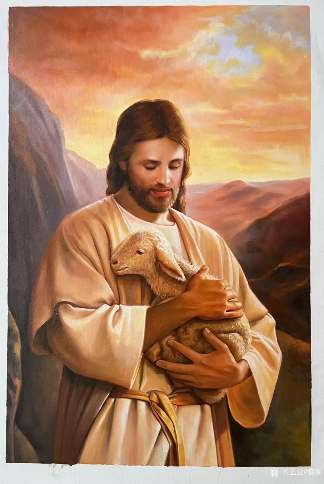 黎群油画作品《耶稣画像一》【图0】