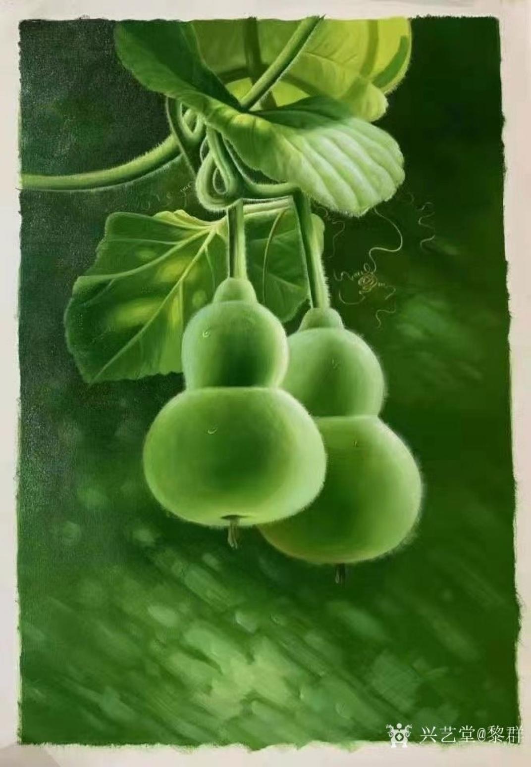 黎群油画作品《葫芦油画（包框包邮）》【图0】
