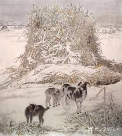 邢建明日记-辽宁省美术家协会会员邢建明农村风貌系列国画作品欣赏。【图3】