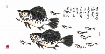 叶向阳日记-叶向阳国画山水画《万山红遍醉金秋》《一泓飞瀑洒清气千峰耸翠散异香》周雅琴花鸟画寿【图7】