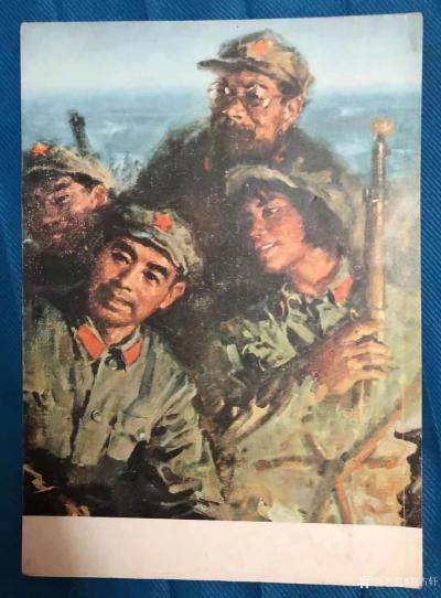 荆古轩收藏-红色收藏：七十年代油画册页一、红军时期的毛泽东。二、红军时期的周恩来。三、红军战【图2】