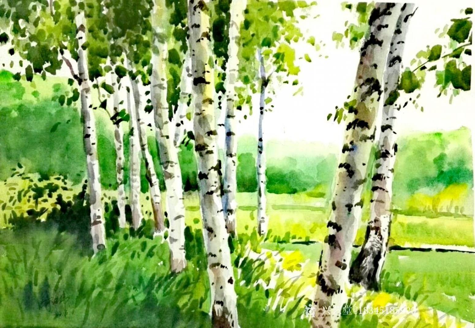 18345185900油画作品《风景画》【图0】