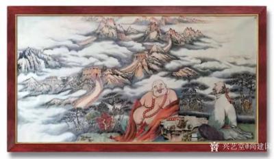 尚建国日记-国画人物画《大自在弥勒佛》，辛丑年冬月尚建国创作。
边画边说；
居住地又发现【图3】