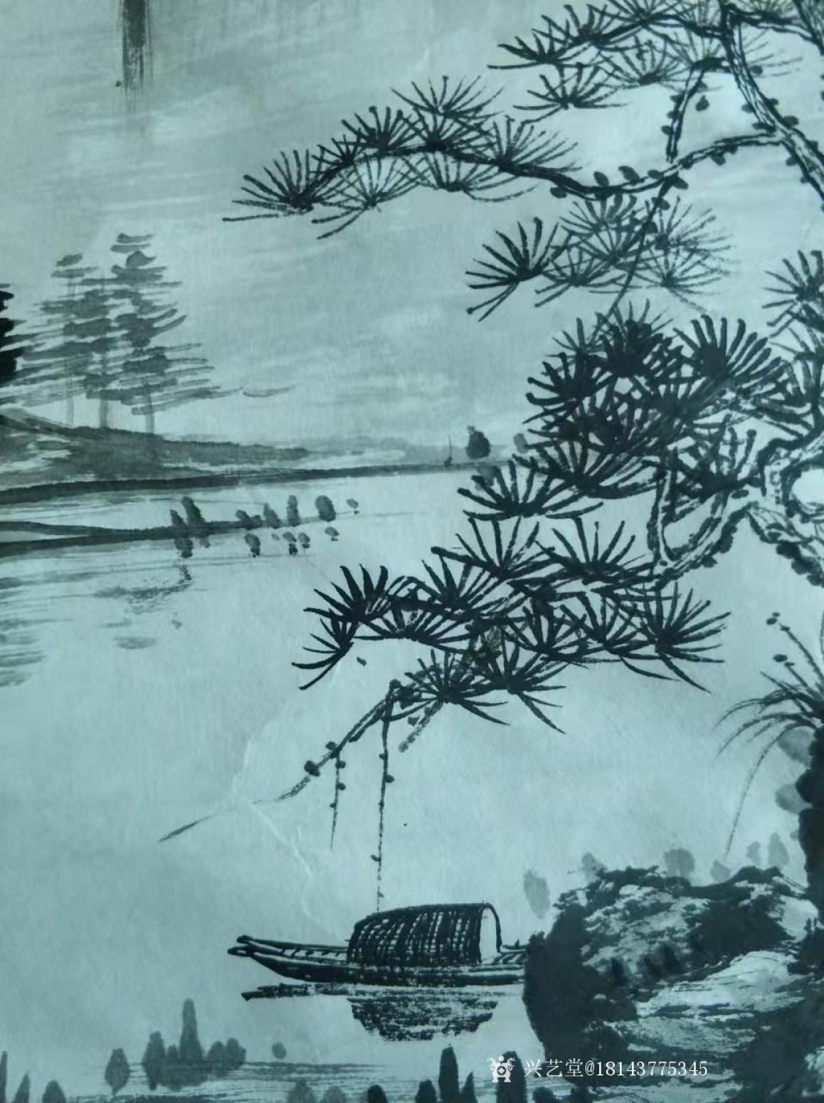 18143775345国画作品《山水清音》【图1】