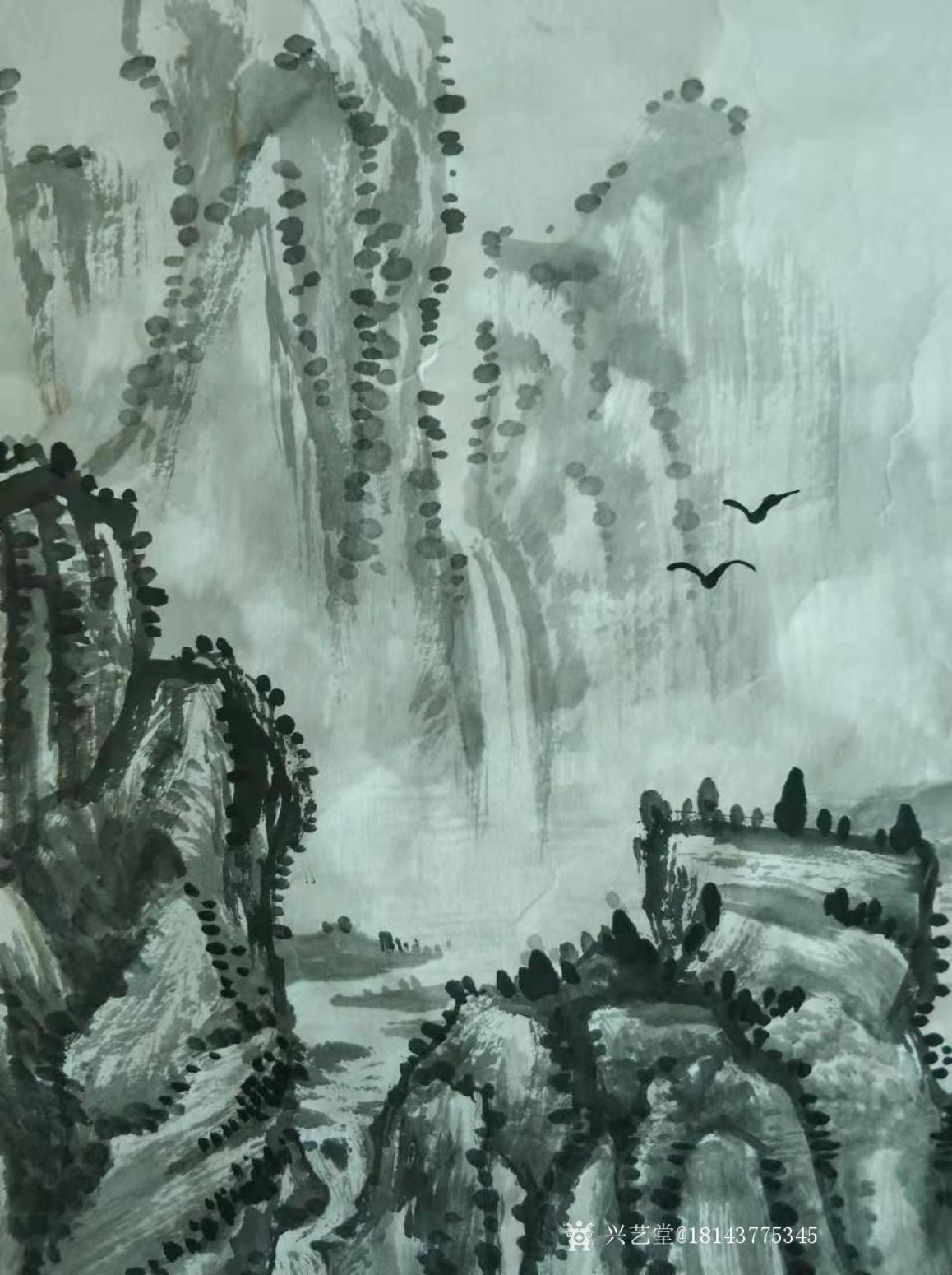 18143775345国画作品《山水清音》【图2】