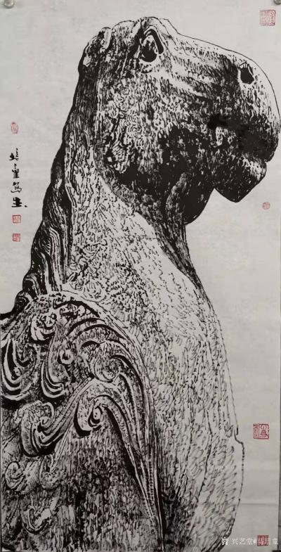 马培童日记-《帝陵凿筑》马培童焦墨画感悟笔记-童心写历（127）
  唐代帝陵从唐太宗李世【图2】