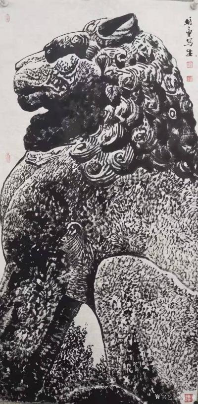 马培童日记-《焦墨创作、动人心魄》马培童焦墨画感悟笔记-童心写历（130）
  焦墨创作，【图1】