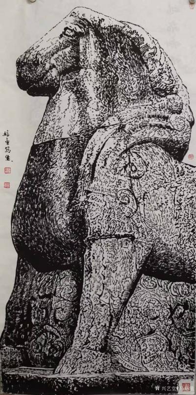 马培童日记-《焦墨创作、动人心魄》马培童焦墨画感悟笔记-童心写历（130）
  焦墨创作，【图3】