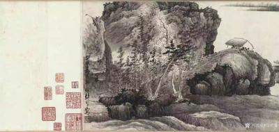 马培童收藏-对话龚贤山水画，潘玮萱评马培童（64）
  龚贤，江苏昆山人，居南京。龚贤善画【图3】