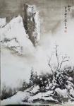 陈刚日志-国画水粉山水画《初雪》；
冬季笔墨色无功，
生宣横扫多从【图2】