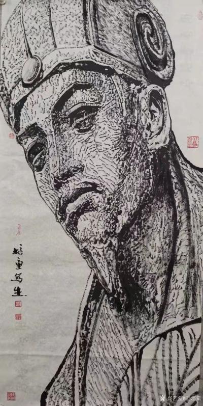 马培童日记-“焦墨修心”马培童焦墨画感悟笔记-童心写历（131）
  焦墨修行，我也成了苦【图1】