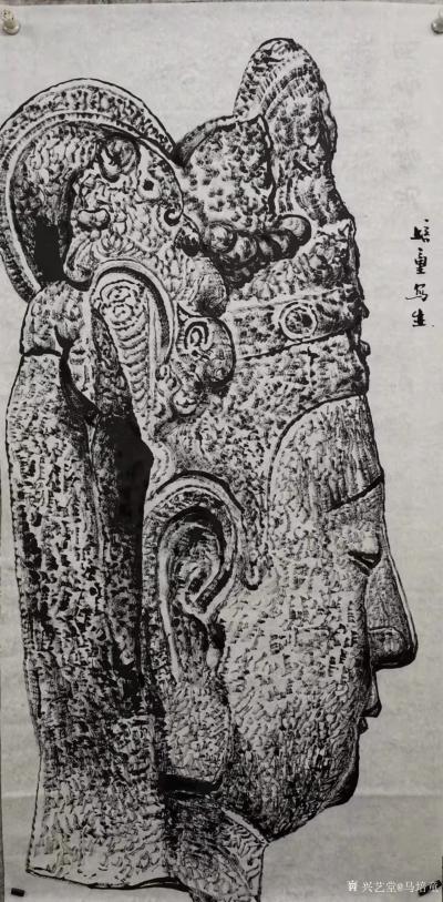 马培童日记-“焦墨修心”马培童焦墨画感悟笔记-童心写历（131）
  焦墨修行，我也成了苦【图2】