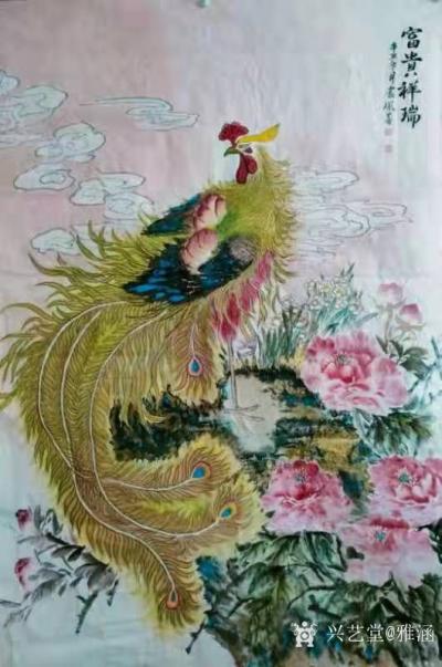 雅涵一一主人凤喜日记-这2副国画花鸟画，是我回老家应朋友之邀而画的，朋友塞给我2万元，朋友说拿去装裱的【图2】