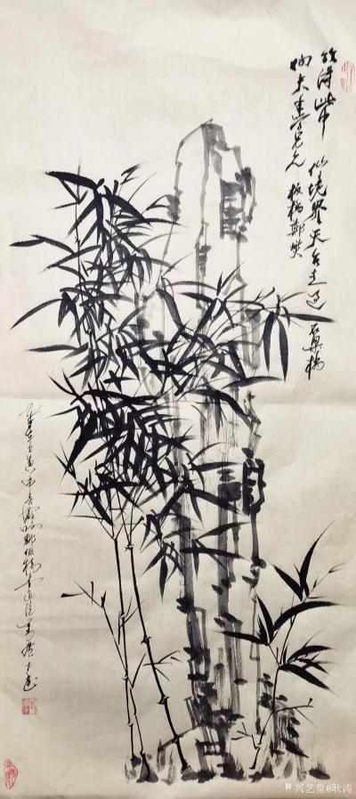 耿涛生活-郑板桥传人刘广才先生答应传授我板桥技法，成为板桥再传人。
附刘广才先生壬寅年国【图4】