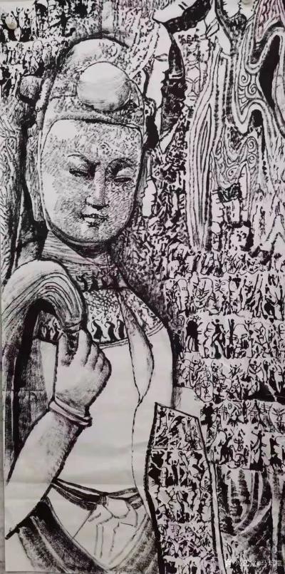 马培童收藏-对话金农人物画，潘玮萱评马培童（67）
  金农浙江杭州人，号冬心，又号稽留山【图5】