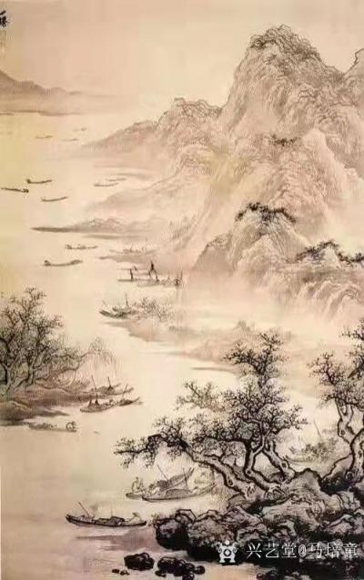 马培童收藏-对话吴伟山水画，潘玮萱评马培童（69）
  吴伟湖北武汉人，是继戴进而起的浙派【图1】