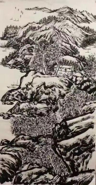 马培童收藏-对话吴伟山水画，潘玮萱评马培童（69）
  吴伟湖北武汉人，是继戴进而起的浙派【图5】