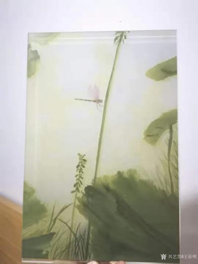 王征明日记-钢化玻璃上的水意画（出口，国内可订制）【图1】