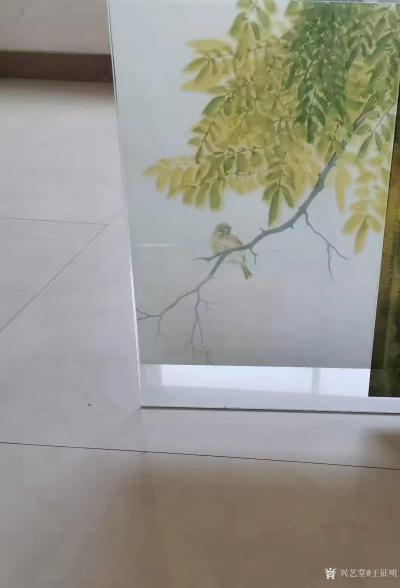 王征明日记-钢化玻璃上的水意画（出口，国内可订制）【图2】