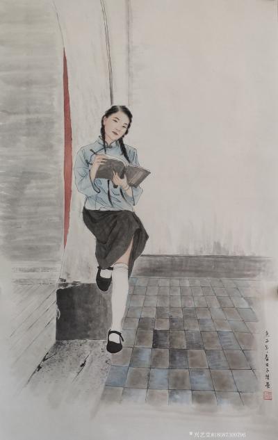 18087309796日记-作品继承传统线条与西方绘画的平衡结合【图1】