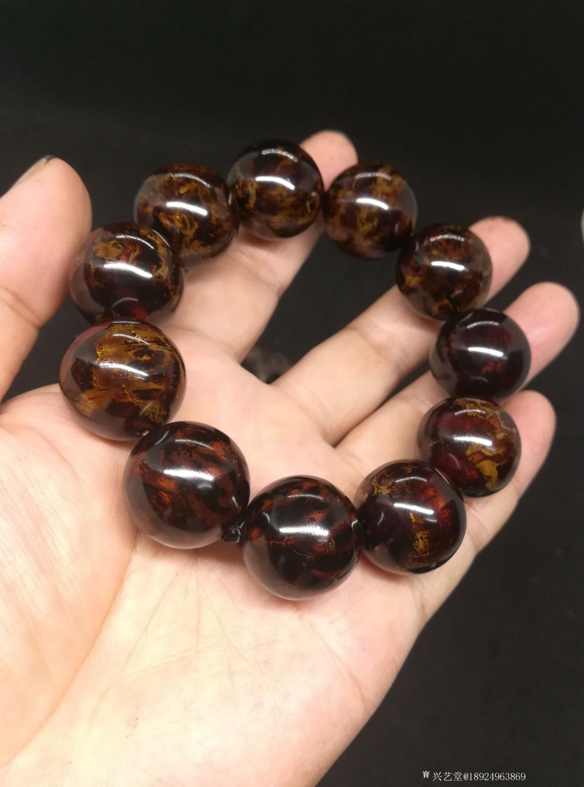 18924963869文玩杂项作品《木胎天然桼手串》