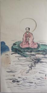 艺术品图片：艺术家18087309796国画作品名称《心中佛》价格500.00 元