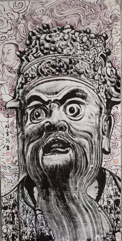 马培童日记-《六、焦墨思维》马培童焦墨画感悟笔记-童心写历（141）
  我对焦墨思维之色【图3】