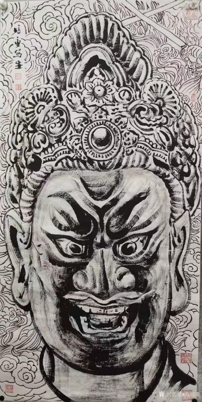 马培童日记-《六、焦墨思维》马培童焦墨画感悟笔记-童心写历（141）
  我对焦墨思维之色【图4】