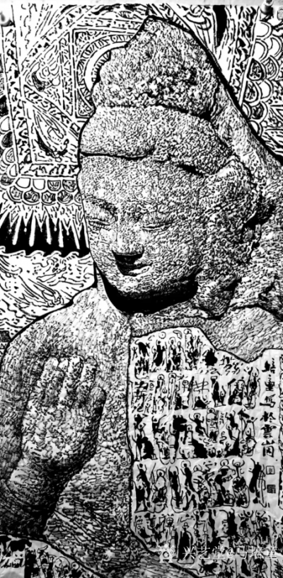 马培童日记-《焦墨之功》马培童焦墨画感悟笔记-童心写历（146）
  焦墨石窟创作研究探索【图1】