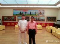 艺术家尚建国日记:国画人物山水画《莫要问前程、内心当自知》，尚建国大自在弥乐佛【图1】