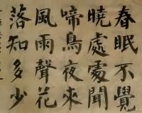 艺术家马一祥日记:楷书练习：昨天夜里没休息好，有点像下夜班似的，感觉烦躁。今天【图1】