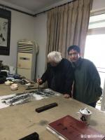 艺术家张国超生活:感谢恩师【陈道学】先生的教导，他老人家83岁仍然笔耕不辍，每【图2】