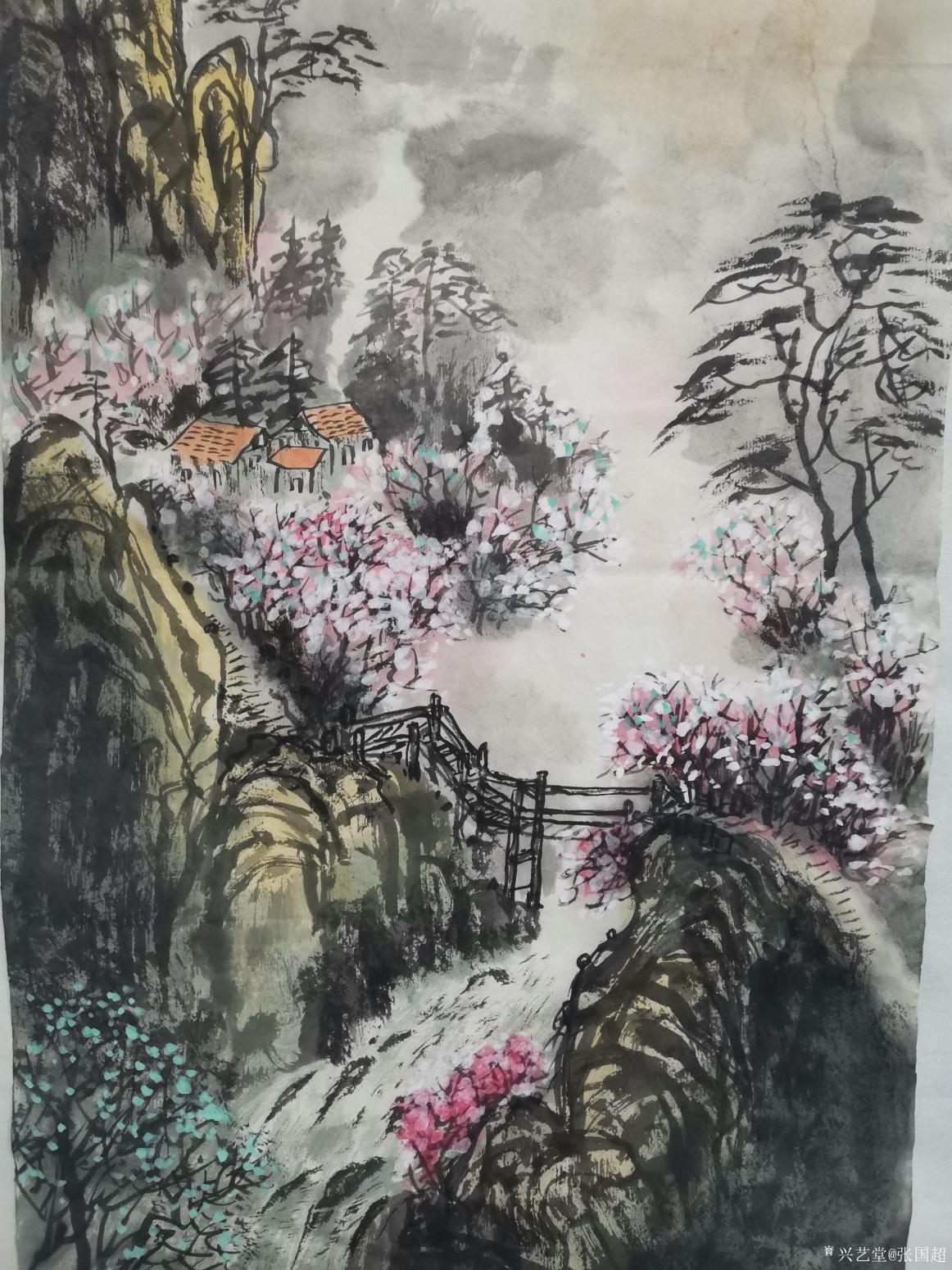 张国超国画作品《桃花流水鳜鱼肥》【图2】