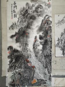 艺术品图片：艺术家张国超国画作品名称《夔门秋韵》价格2000.00 元