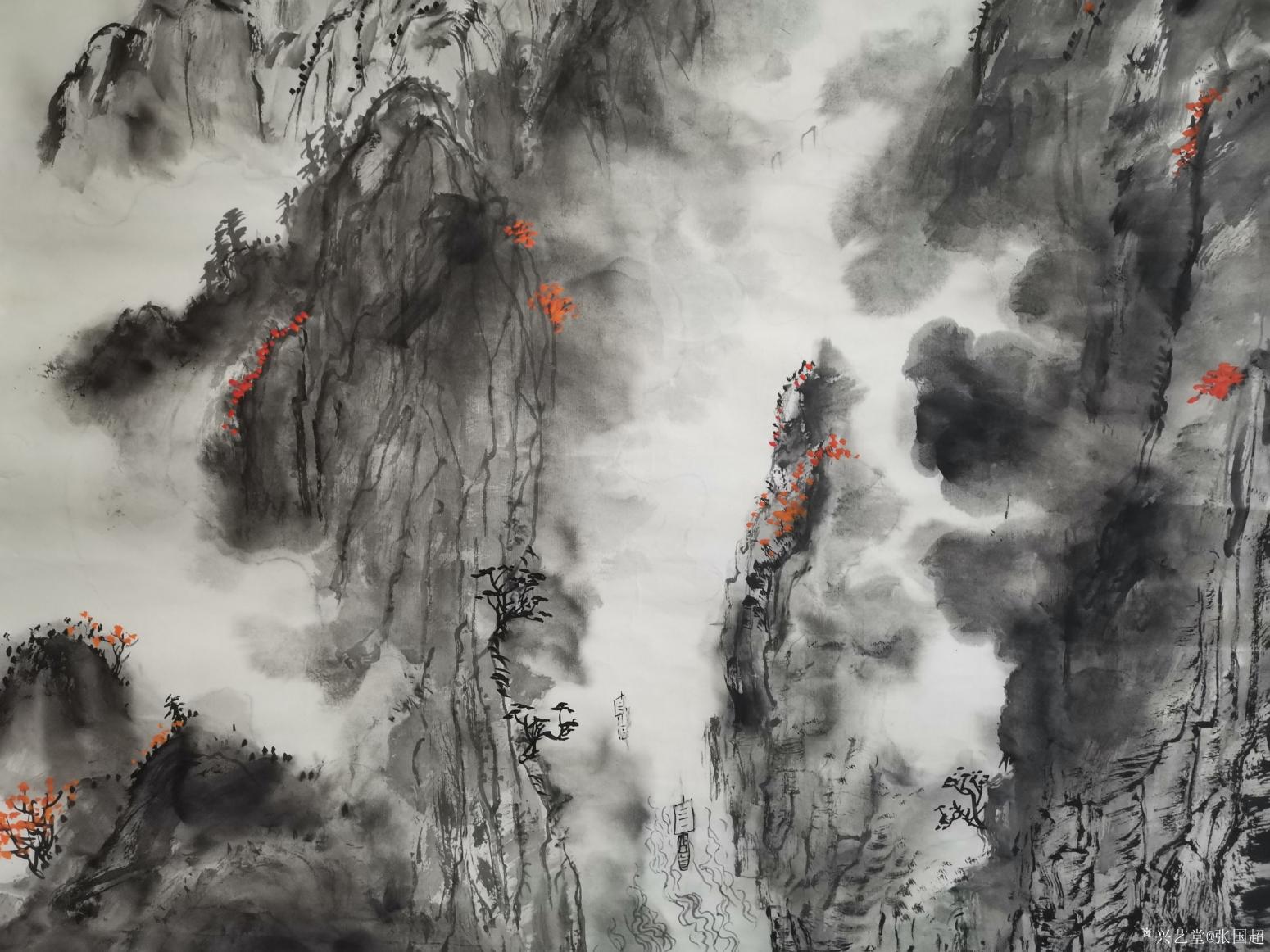 张国超国画作品《夔门秋韵》【图7】