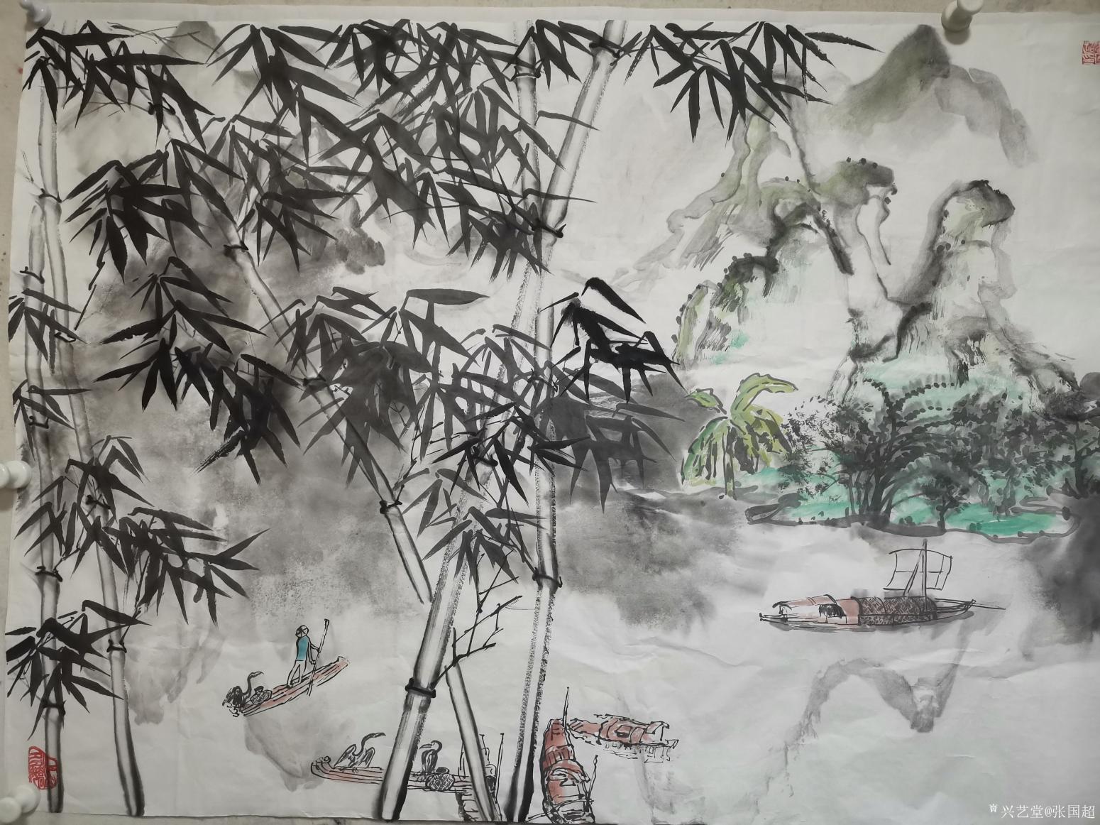 张国超国画作品《漓江之晨》【图4】