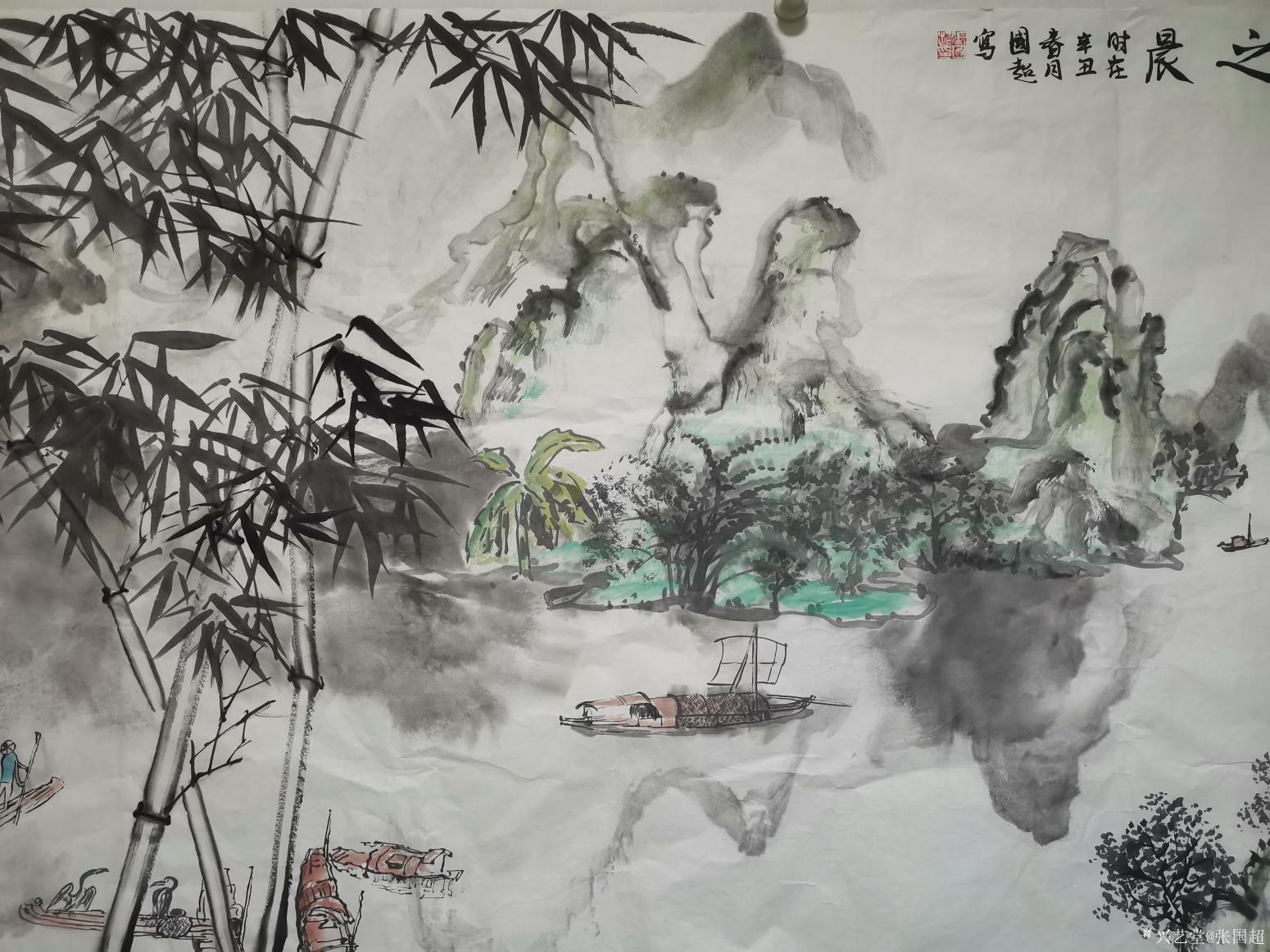 张国超国画作品《漓江之晨》【图5】