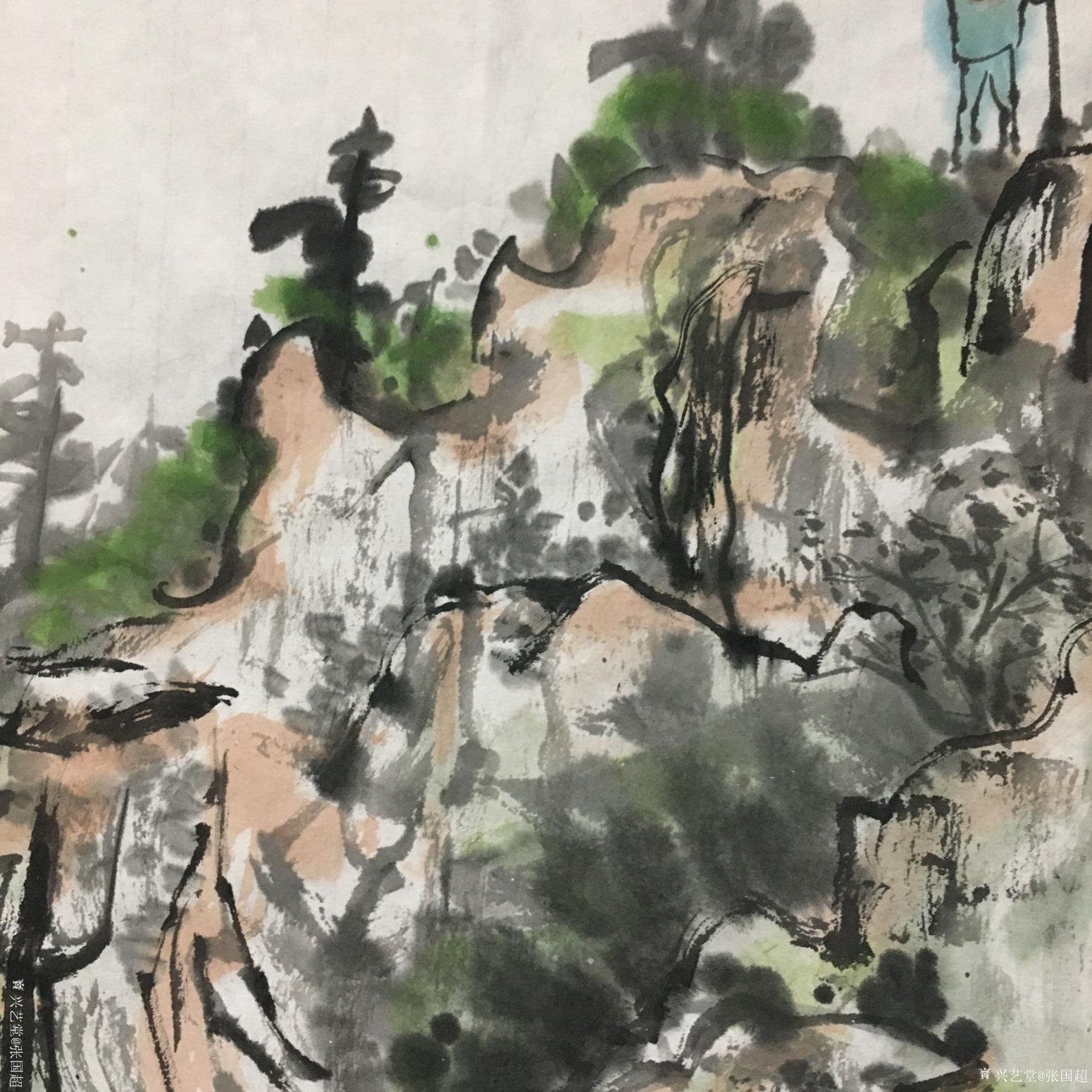 张国超国画作品《仁者乐山、智者乐水》【图1】