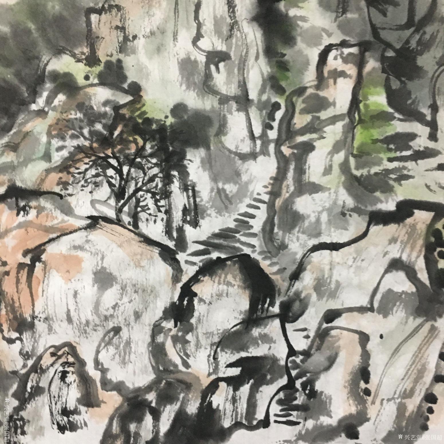 张国超国画作品《仁者乐山、智者乐水》【图3】