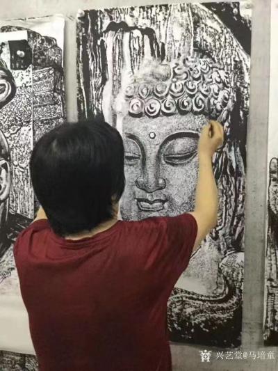 马培童日记-《刻在命里的坚强》马培童焦墨画感悟笔记-童心写历（149）
  功业成就得富荣【图2】