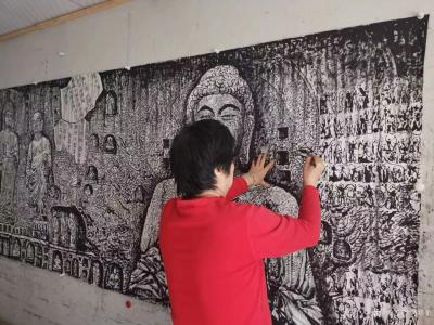 马培童日记-《刻在命里的坚强》马培童焦墨画感悟笔记-童心写历（149）
  功业成就得富荣【图3】