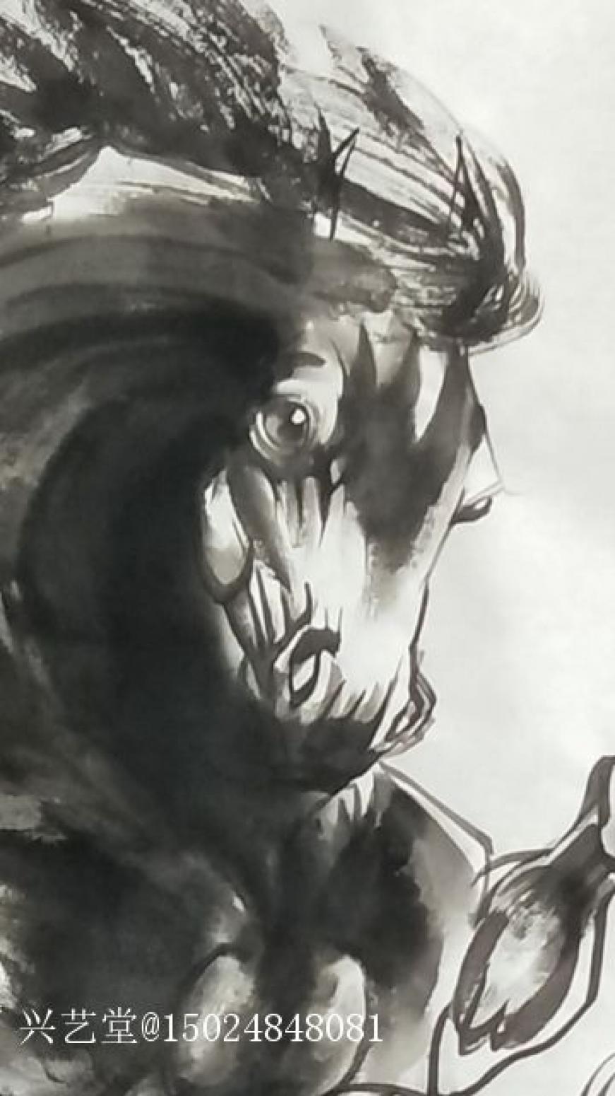 15024848081国画作品《铁蹄雄风》【图2】