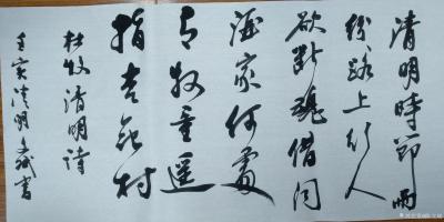 陈文斌日记-书法家陈文斌壬寅清明行草书杜牧清明诗: