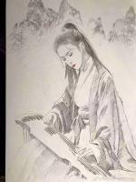 艺术家马国斌日记:马国斌美女肖像画系列作品，或清雅或性感或仗剑行天涯，欢迎定制【图3】