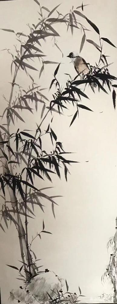 启鹏日记-《竹》春临嫩笋怒发，夏来翠波荡漾。秋至倩影摇曳，冬达傲然挺立。
郑板桥是清代“【图3】